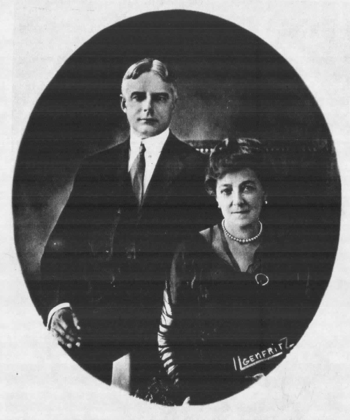 Albert C. Ritchie and his mother