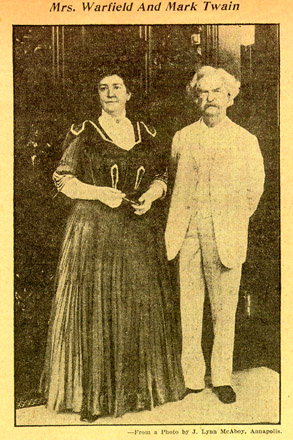 Emma Warfield and Mark Twain