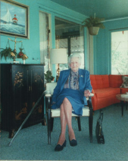 Mrs. Tawes in her Crisfield home, late 1980s