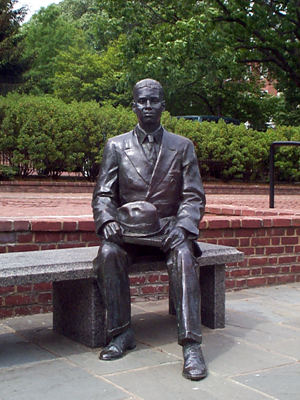 Donald Gaines Murray statue, front view