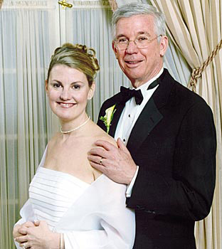 Wedding Photo of Governor Glendening and Jennifer Crawford, January 26, 2002