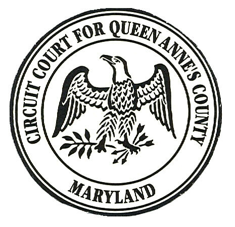 Queen Anne's County, Maryland, Circuit Court seal, depicting eagle, MSA SC 5080-2