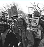 anti-war march image