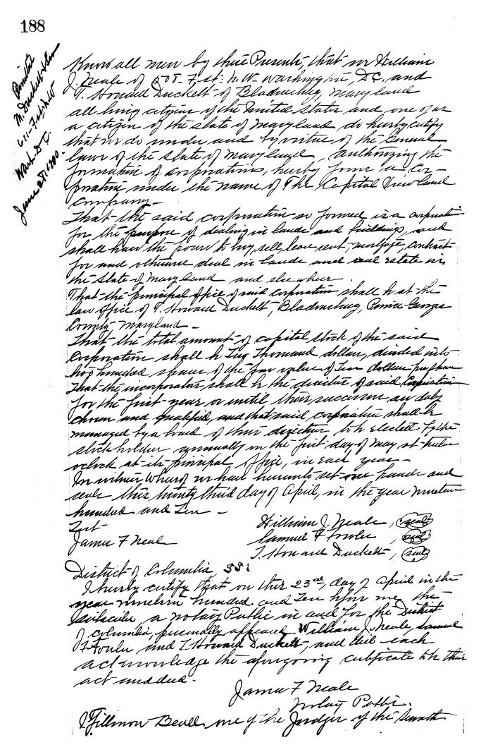 PRINCE GEORGE #39 S COUNTY CIRCUIT COURT (Charter Record) JBB 1 1901 1923