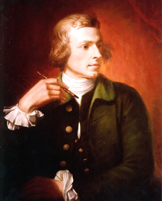 Painting: Charles Willson Peale by Adrian Lamb