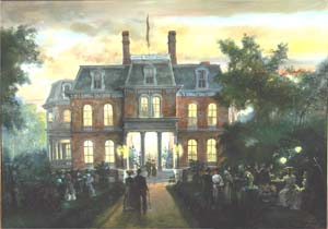 Painting: Historical Landscape of Governor's Mansion by Joseph Sheppard