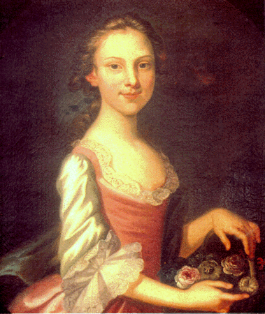 Portrait of Mary Digges Lee attributed to John Wollaston, Maryland Historical Society