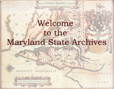 Welcome to the Maryland State Archives