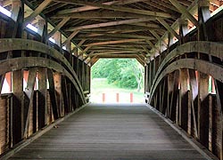 [photo, Interior of Gilpin's Falls Covered Bridge, North East (Cecil County), Maryland]