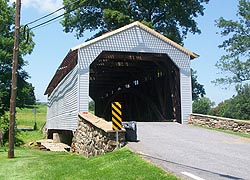 [photo, Utica Mills Covered Bridge, Fishing Creek (Frederick County), Maryland]