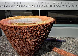 [photo, Entrance exhibit, Reginald F. Lewis Museum of Maryland African-American History & Culture, Baltimore, Maryland]