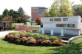 What are the community college options in the Baltimore area?