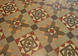 [photo, Tile floor, Allegany County Courthouse, 30 Washington St., Cumberland, Maryland]