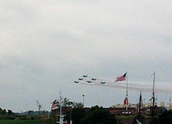 [photo, U.S. Navy Blue Angels over Fort McHenry, Baltimore, Maryland]