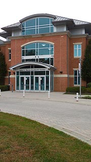 [photo, John E. Harms Academic Center, Prince Frederick campus, College of Southern Maryland, Prince Frederick, Maryland]