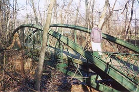 [photo, Bowstring Arch Bridge at Little Herring Creek (near Catoctin Iron Furnance), Thurmont, Maryland]