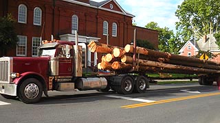 [photo, Lumber truck, West Market St., Snow Hill, Maryland]
