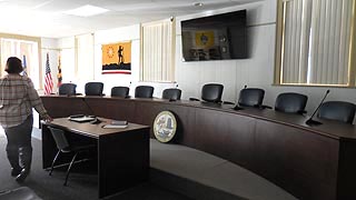[photo, Meeting Room, Town Hall, 21 North Main St., Boonsboro, Maryland]