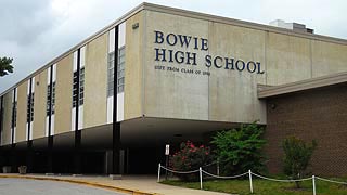 [photo, Bowie High School, 15200 Annapolis Road, Bowie, Maryland]