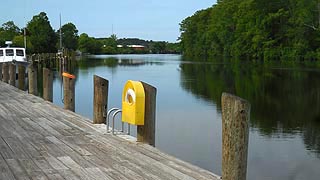 [photo, Dock at Pocomoke River, Pocomoke City (Worcester County), Maryland]