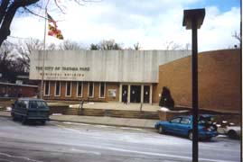 [photo, Municipal Building, Sam Abbott Citizens' Center, 7500 Maple Ave., Takoma Park, Maryland]