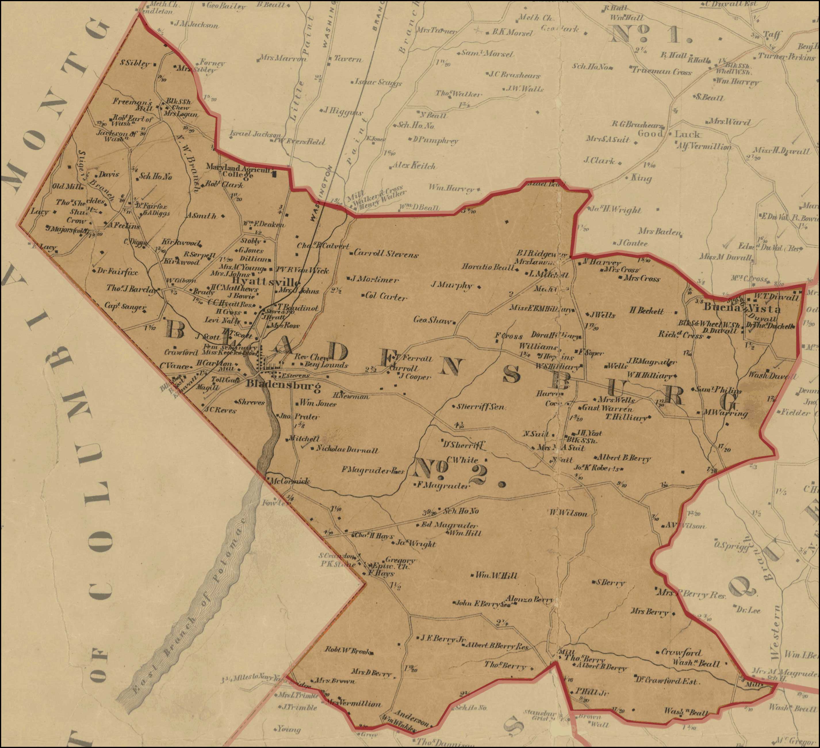 Prince George S County District 2 Simon J Martenet Martenet S Atlas