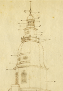 Sketch of the Maryland State House
