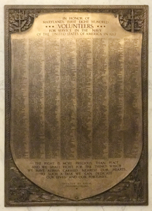 World War I navy plaque