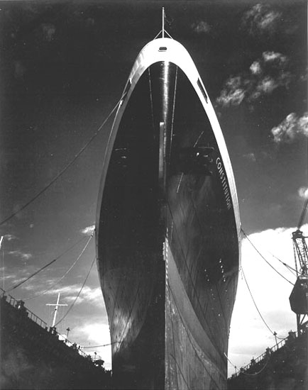 The Constitution in drydock, 1954