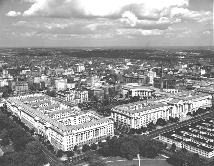 View northeast from the Washington Monument, 1943
