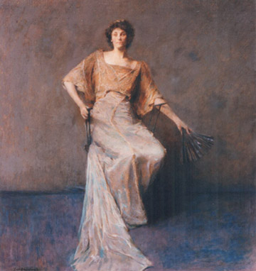 Painting - Lady with a Fan