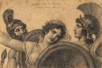 Study of Three Heads after the 'Sabines', Repetition Libres des Sabines