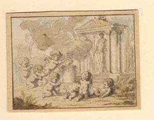 Putti at Temples or Putti at the Altar of Love 