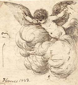 A Putto on Clouds 