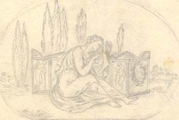 Woman Mourning by a Tomb 