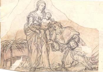 The Madonna and Child with a Saint 