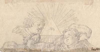 An Eye on a Triangle with Putti