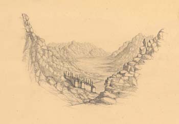 Peninsula of Sinai, Wady Raha, March 9th 1842