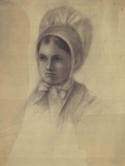 Portrait Study: Young Woman in Bonnet