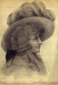 Profile Portrait of a Woman in Fancy Hat