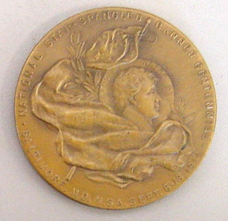 Star Spangled Banner Centennial medal - verso