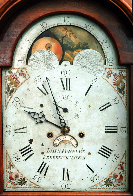 Face of Thomas Johnson Clock at Government House