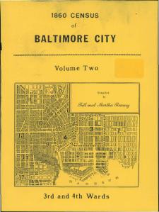 Image of Cover of 1860 Census of Baltimore City Volume 2