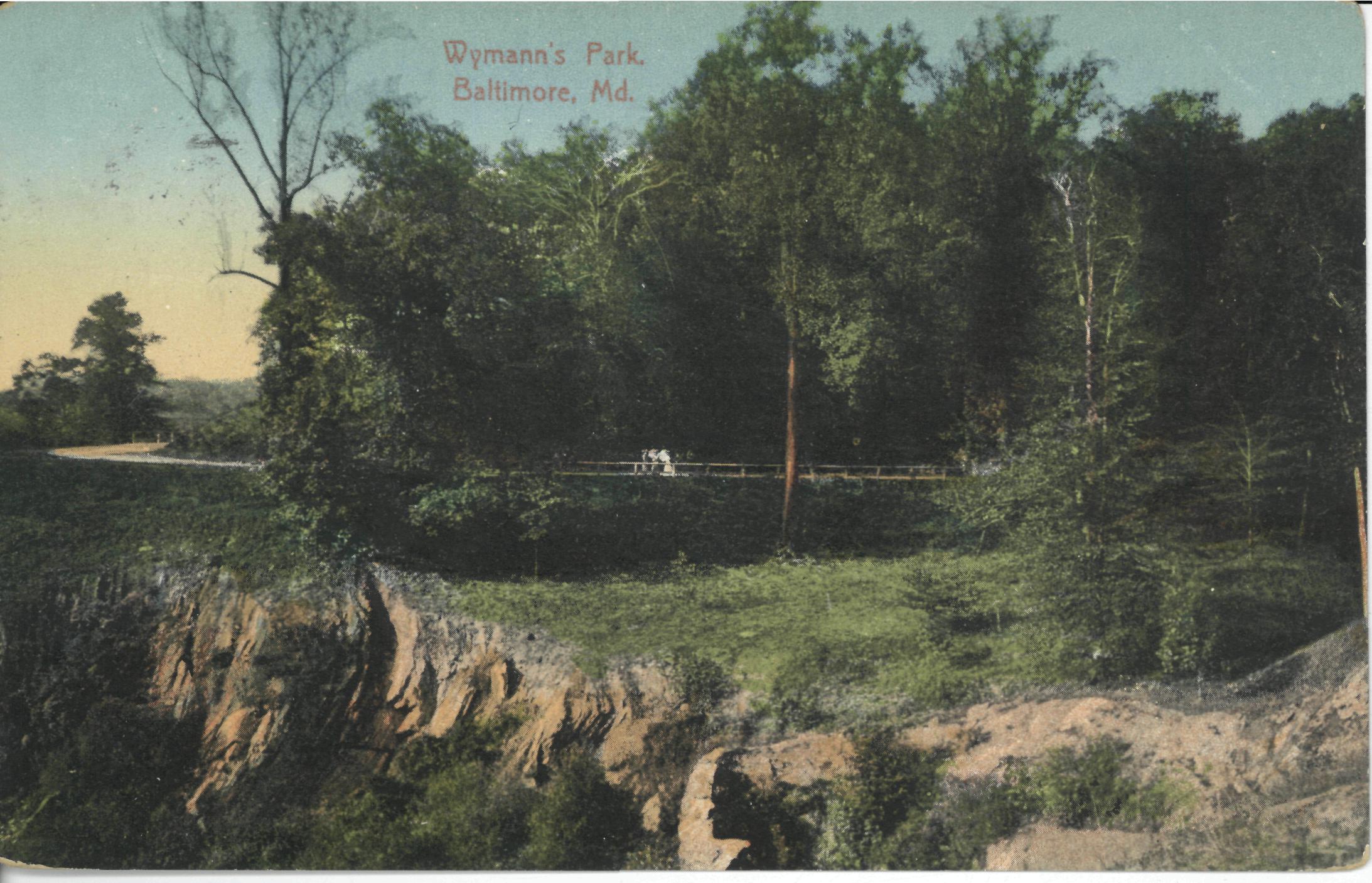 Postcard of Wymann's Park circa 1910