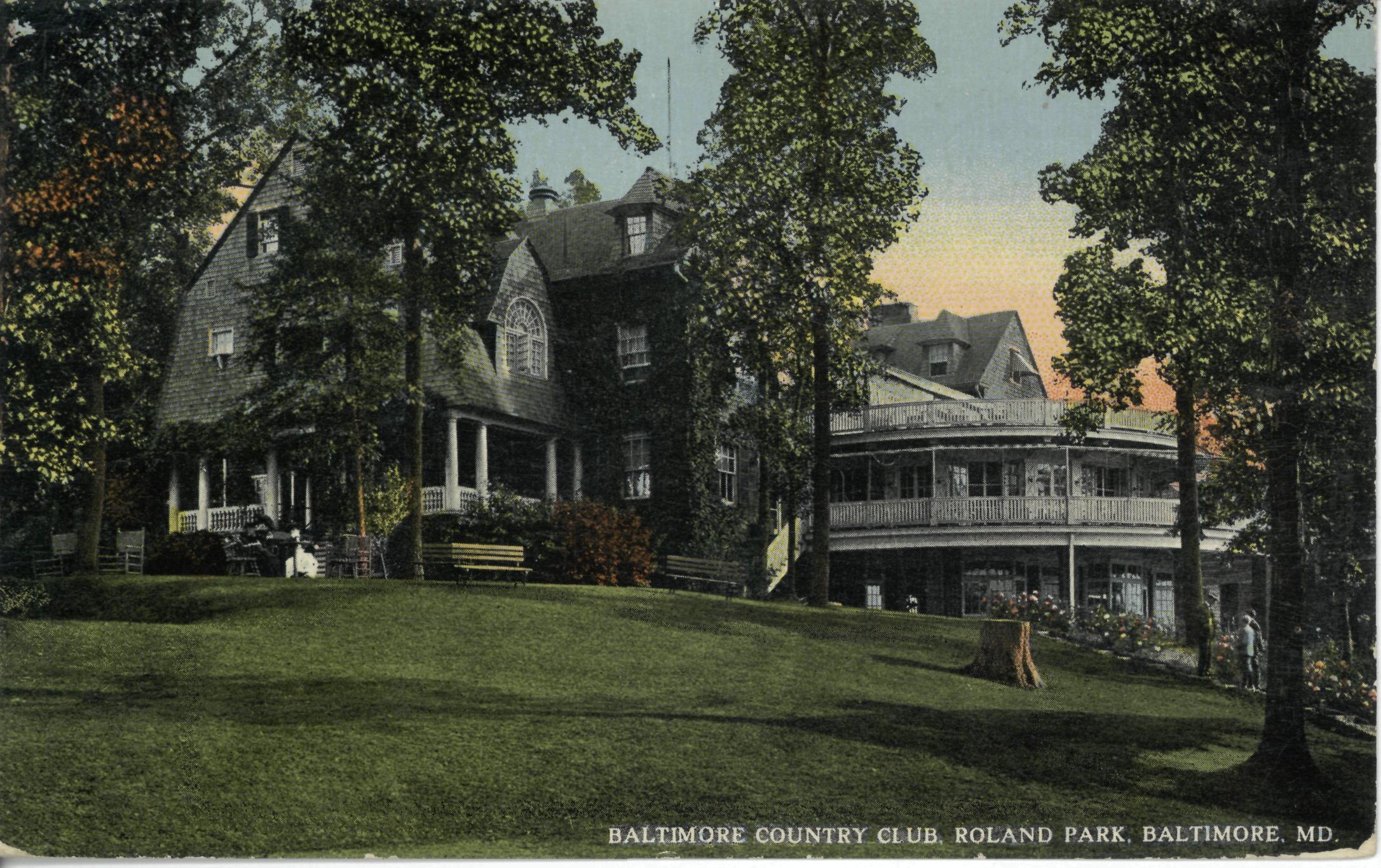 Postcard of Baltimore Country Club circa 1910