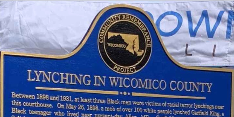 Image of Wicomico County Lynching Plaque