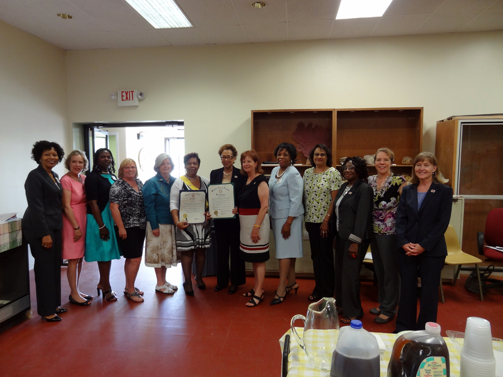 Members of the 19th Amendment Commission and the Maryland Commission for Women at the historic marker unveiling