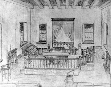 Interior, Harford County Courthouse, ca. 1820 [MSA SC 1447-1-13], i002993a
