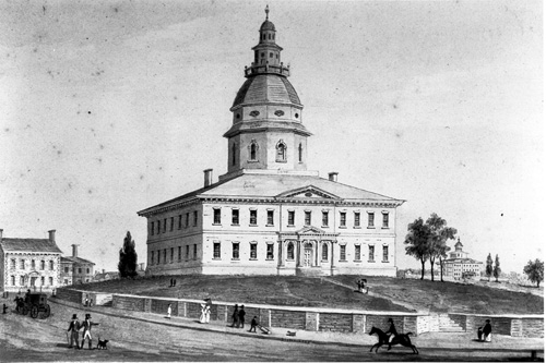 State House, ca. 1830 [MSA SC 1556-21], i003012a