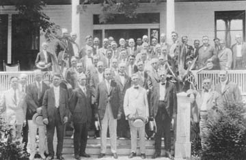 Albert C. Ritchie and Emerson C. Harrington with others